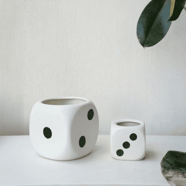 Modern Dice Planters (Black)