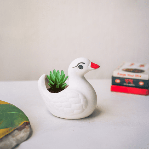 Ceramic Duckling Planter