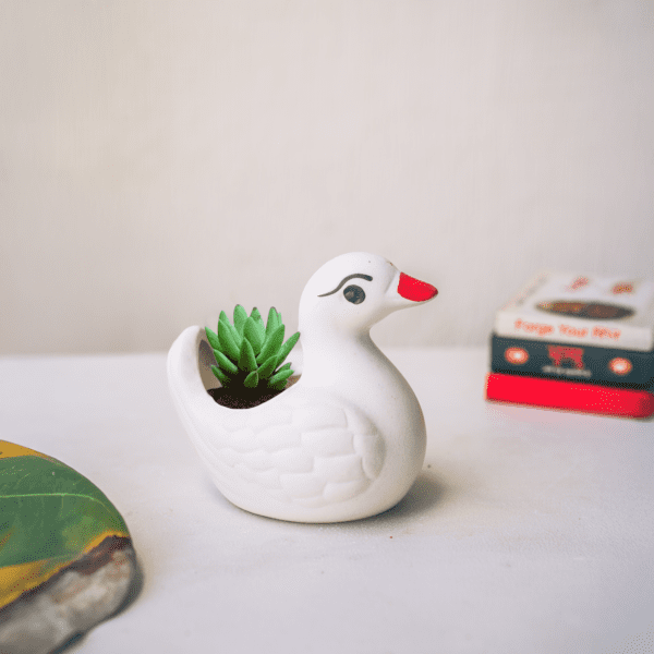 Ceramic Duckling Planter