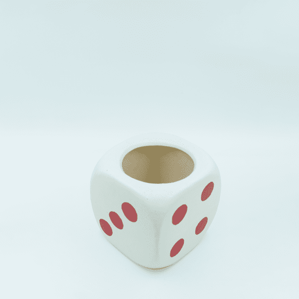 Modern Dice Covered Planters (Red) - Image 3