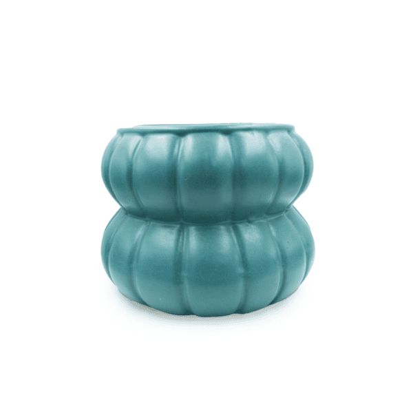 Sculpted Green Planter - Image 2