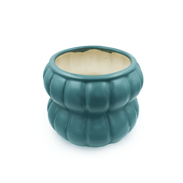 Sculpted Green Planter - Image 3