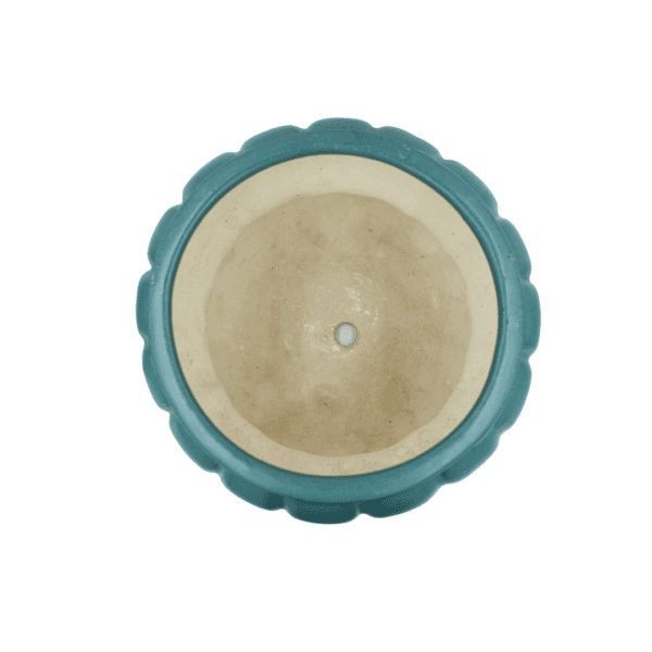 Sculpted Green Planter - Image 4