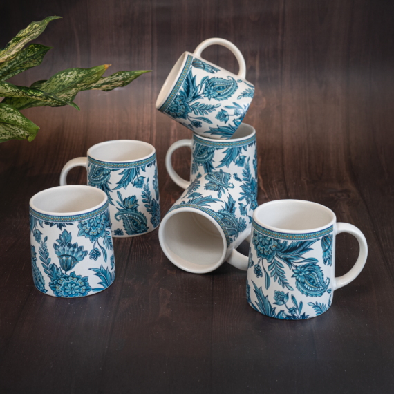 Alive Milk Mug Transfer- Handcrafted Design | Premium Tea Set for Home & Gifting