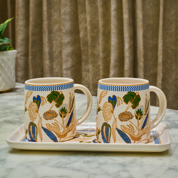 Alive Milk Mug With Tray 3Pcs