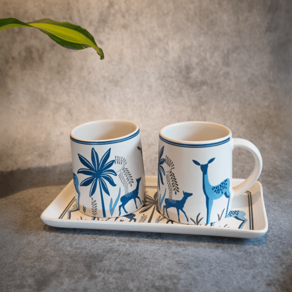 Alive Milk Mug With Tray 3Pcs