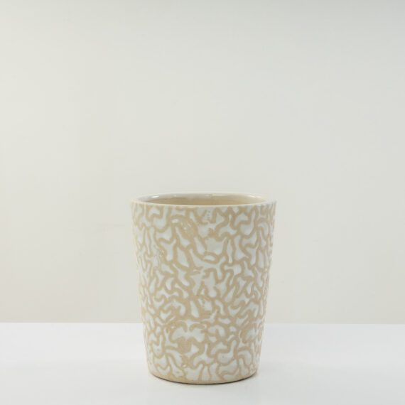 Small White Ceramic Decor Planter Pot/ 13cm/Perfect Vase for Cafe/restauntant/Gardening