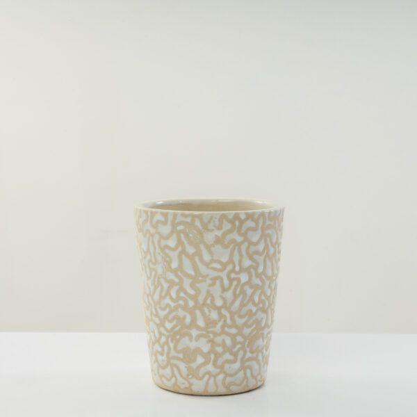 Small White Ceramic Decor Planter Pot/ 13cm/Perfect Vase for Cafe/restauntant/Gardening
