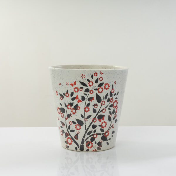 Decorative Black &Red Plant 15cm ceramic Planter/ table planter/ indoor planter